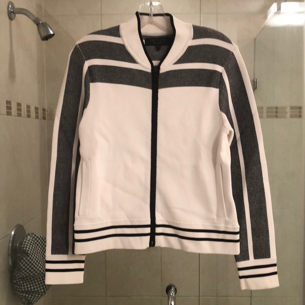 Rag and bone knit bomber jacket